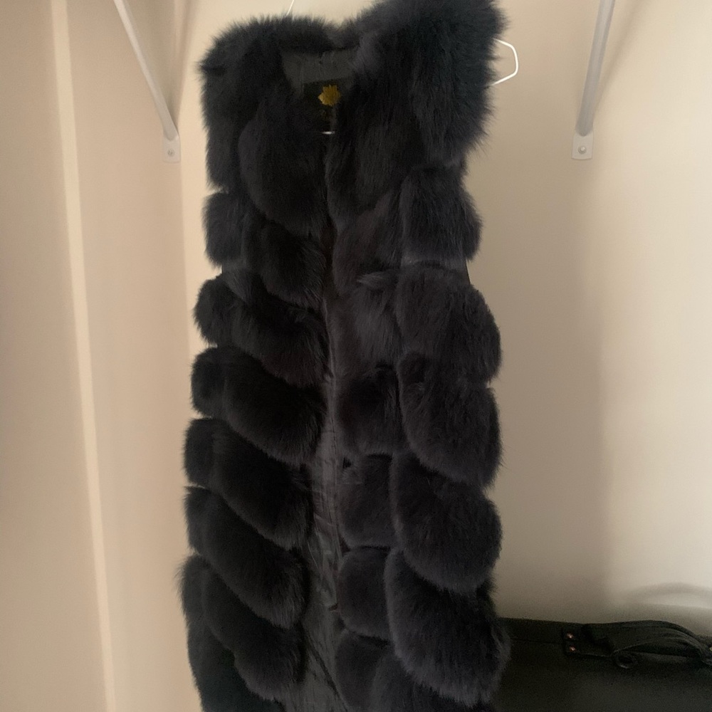 Genuine fur vest